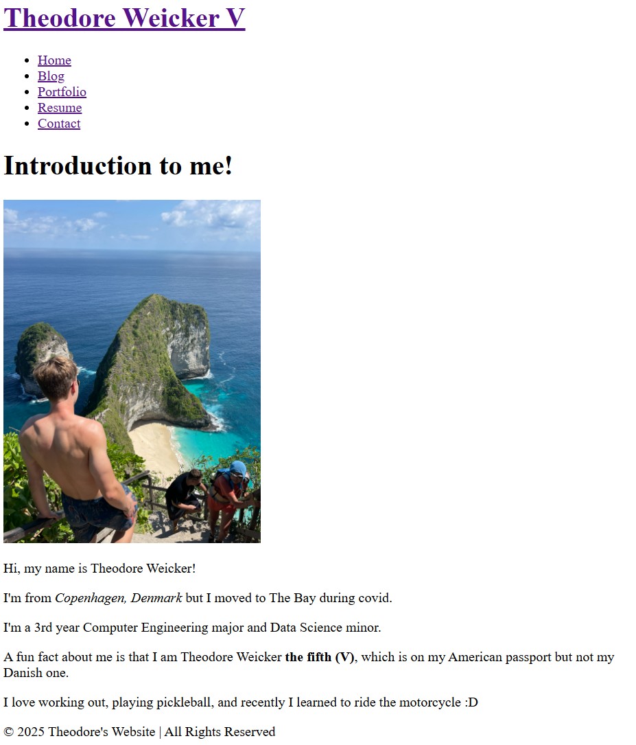 A pic of my h4i website homepage